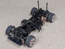 Tamiya RC TL01 4WD Rolling Chassis Damaged Radio Control Car Subaru Ford 
