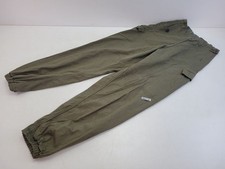 Hose NVA Leinen Kunststoff Blech m76 DDR Rei&szlig;verschluss Kn&ouml;pfe Taschen #262727