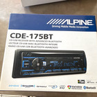 Alpine CDE 175BT 1 DIN CD Player Car Stereo w/ Bluetooth USB, Satellite Ready
