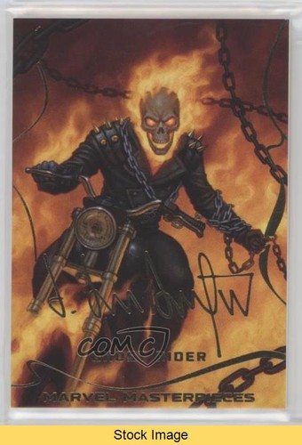 2022 Upper Deck Marvel Masterpieces Gold Foil Level 1 Ghost Rider #19 READ 08nt