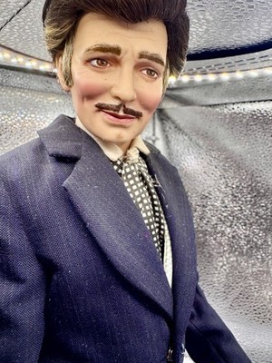 Vtg ''Rhett Butler'' Gone With The Wind Franklin Mint 17'' Vinyl Portrait Doll NWOB
