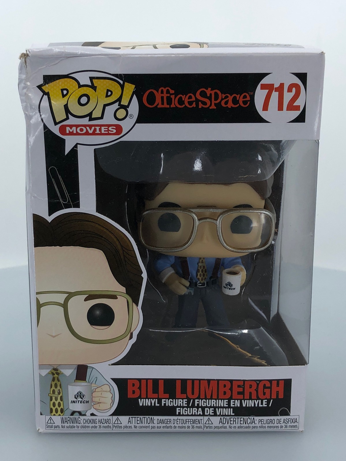 Funko Pop! Figura Vinilo Películas Oficina Espacio Bill Lumbergh #712 Caja Dañada