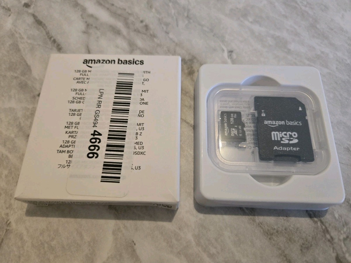 amazon basics microSDXC 128GB Basics 128GB microSDXC Memory Card with
