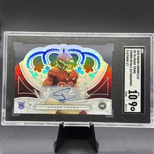 CHASE YOUNG 2020 Panini Chronicles Crown Royale RC AUTO 1/1 PLATINUM  SGC 10/9
