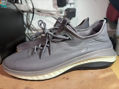 Ecco Mens ST.360 Street SlGravity Sneakers Shoes US 10 - 10.5 EU 44 Gray Leather
