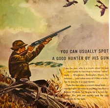 1950 Bonney Forge & Tool Works Advertisement Vintage Duck Hunting Scene DWX11B