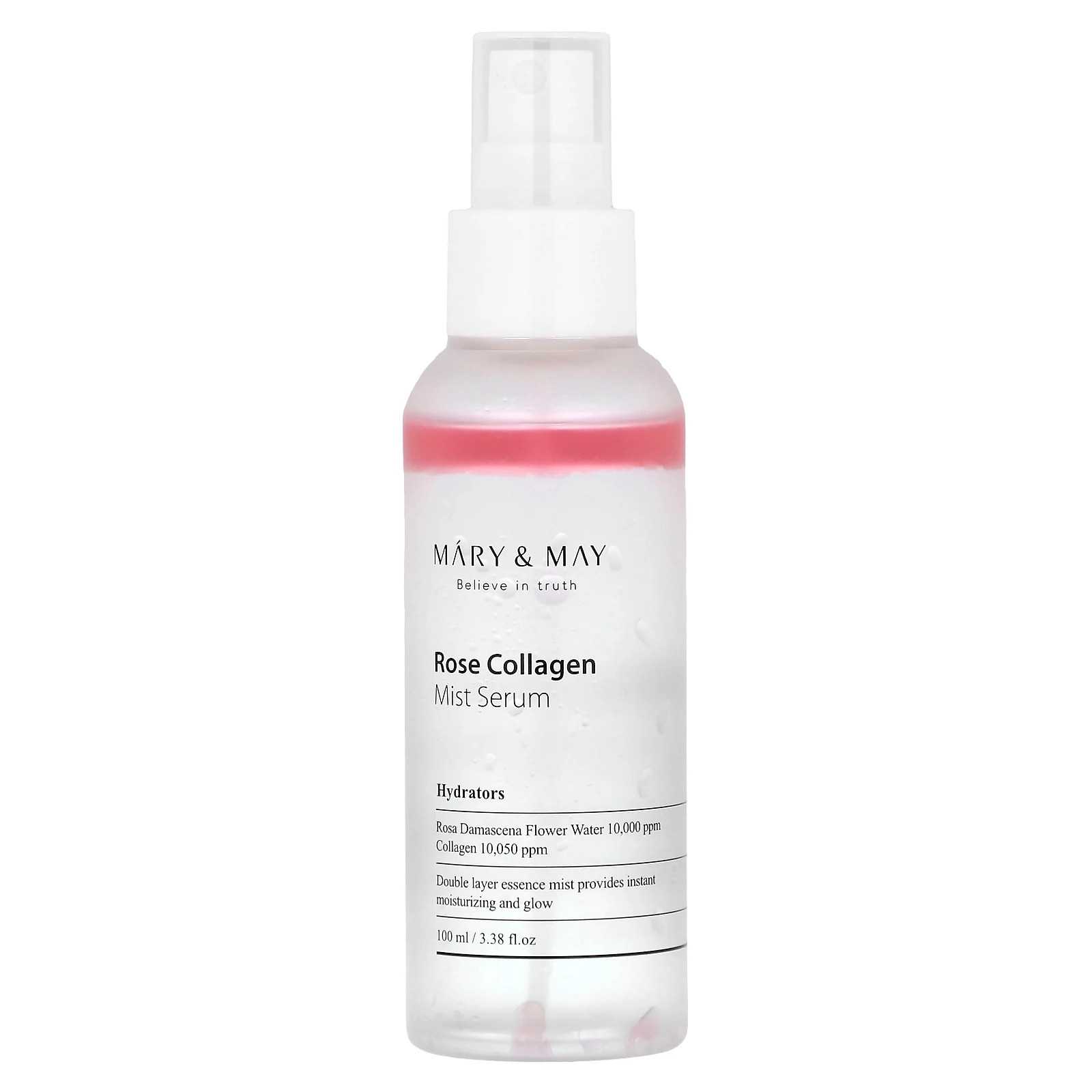 Сыворотка Rose Collagen Mist, 3,38 жидких унций (100 мл)
