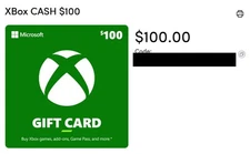 $100 XBOX GIFT CARD - Physical Delivery (Printout) Use for Digital Xbox content!