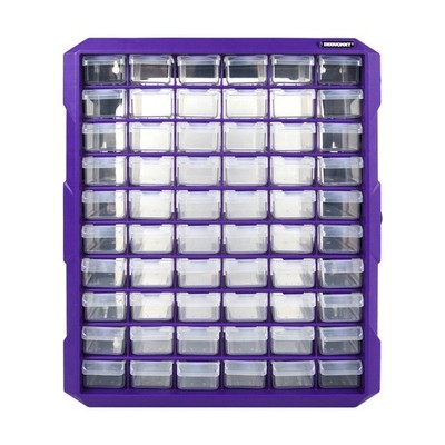 Part Organizer Cabinet 60 Drawer   QUANTUM STORAGE SYSTEMS Model PDC-60BK
