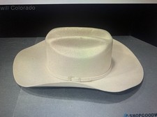 Men's Ariat Beige Wool Felt Western Cowboy Hat Size Mens Size M