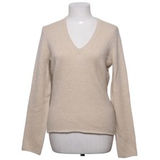 Joe Taft, Pullover, Größe: 38, Beige, Kaschmir, Einfarbig, Feinstrick #VHe