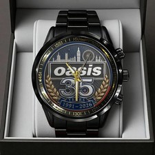 Oasis 35th Anniversary Black Stainless Steel Watch – 4649