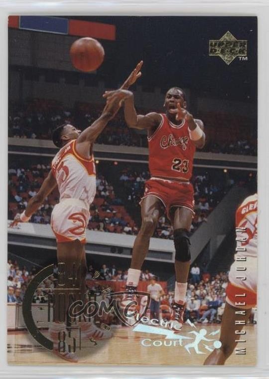 1995-96 Upper Deck The Rookie Years Electric Court Michael Jordan #137 HOF 5f7