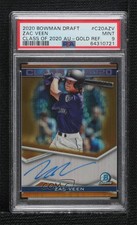 2020 Bowman Draft Class of Gold Refractor 12/50 Zac Veen PSA 9 MINT Auto 08h7