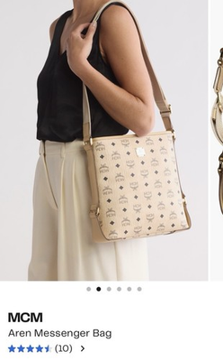 #ad #ad MCM Women#x27;s Aren Monogram Messenger Bag Purse Shoulder Bag New $419.00