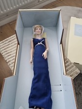 Franklin Mint Diana Princess of Wales Porcelain Portrait Doll Elegance BOXED