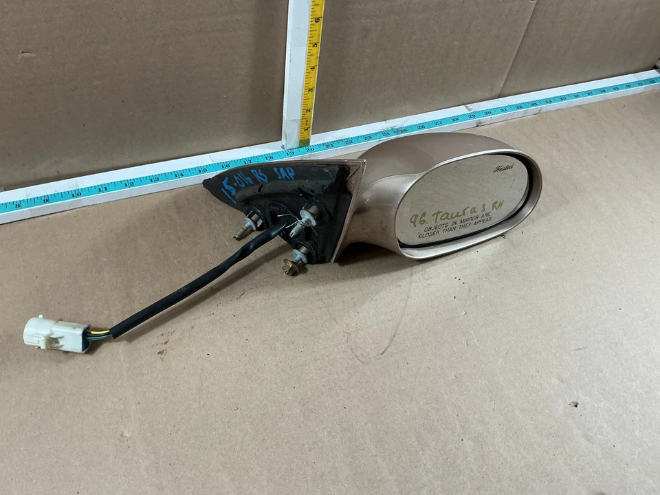 Conjunto de espejo retrovisor lateral para pasajero derecho Ford Taurus 1996-1999 OEM Foto 3 de 4