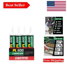 PL 500 Landscape Block & Stone Construction Adhesive - Heavy Duty, All-Weathe...