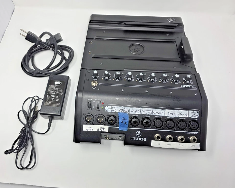 Mackie DL806 Digital Mixer Tested Working Writing/Tape Present Power Supply READ - Image 4 of 4