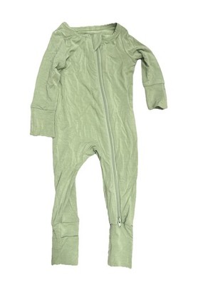 Tiny Kind Bamboo Footie Sage NB