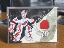 2010-11 SPx Martin Brodeur Gold Spectrum Jersey 01/25 Card#59 HOF Devils