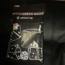 DICE GAMBLING BOXER BRIEF Sockopath Men's  Large 