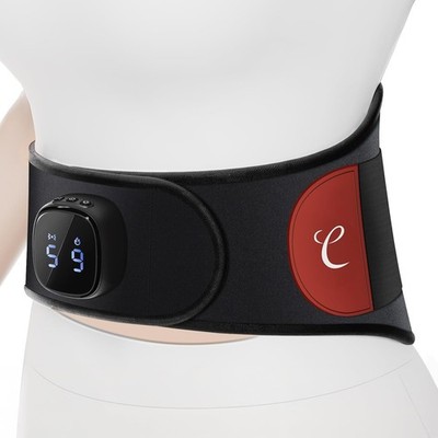 Comfytemp Heizgürtel Rückenmassagegerät kabellos 15Wh Akku 9 Wärmestufen 5