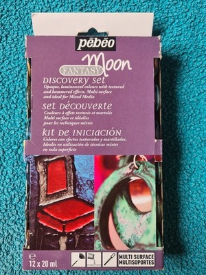 Pebeo Moon Fantasy Discovery Set, 12 x 20ml, opaque/luminescent colours