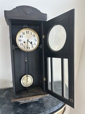 Antiker 30” Holz-Wanduhr Regulator Gustav Becker Uhrwerk Deutschland