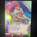 2022 Topps Cosmic Chrome Mike Trout Refractor Auto On Card #CCA-MT