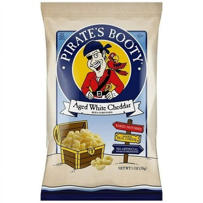 Pirate's Booty Aged White Cheddar Rice and Corn Puffs 1.0 oz( 2 Pack)