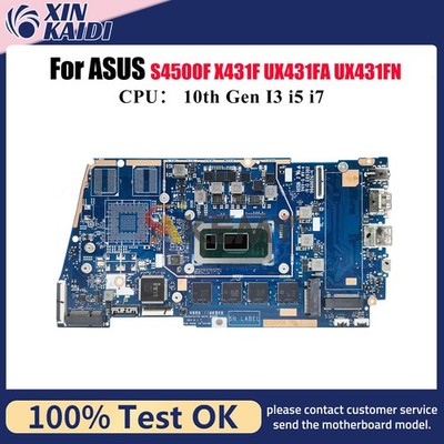 UX431FA Motherboard For ASUS S4500F X431F UX431FN U4500F S431F Mainboard W/CPU
