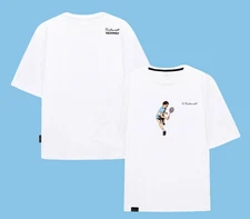 TECHNIST Unisex Badminton T-Shirt Overfit Casual Top Tee White AsiaFit TNT54106