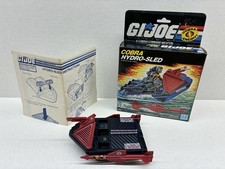 G.I. Joe ARAH 1986 Cobra Hydro-Sled 100  Complete with Box & Blueprint
