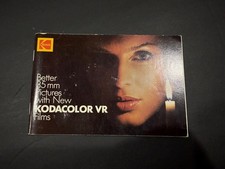 Kodak Kodakcolor VR Film Instruction Manual Brochure