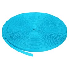 Flat Nylon Webbing Strap 3/8 Inch 50 Yards Deep Blue for Backpack