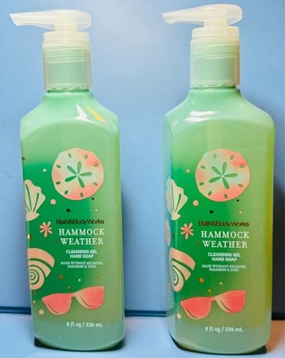 NEW Bath & Body Works ~ HAMMOCK WEATHER ~ 2X Cleansing Gel Soap FREE SHIP