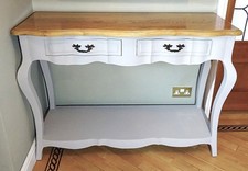 French Country Style Contemporary Hand Painted Console Hall Kitchen Side Table