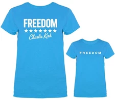 Charlie Kirk  Freedom True Patriot Memorial Women's T-shirt