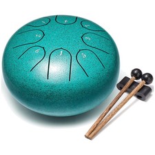 Ethereal 6 Inch Steel Tongue Drum, 8 Notes for Meditation  Musical Expression