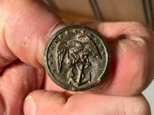 WW1 US Marine Corps USMC Military Waterbury Co Button Shank Coat Button