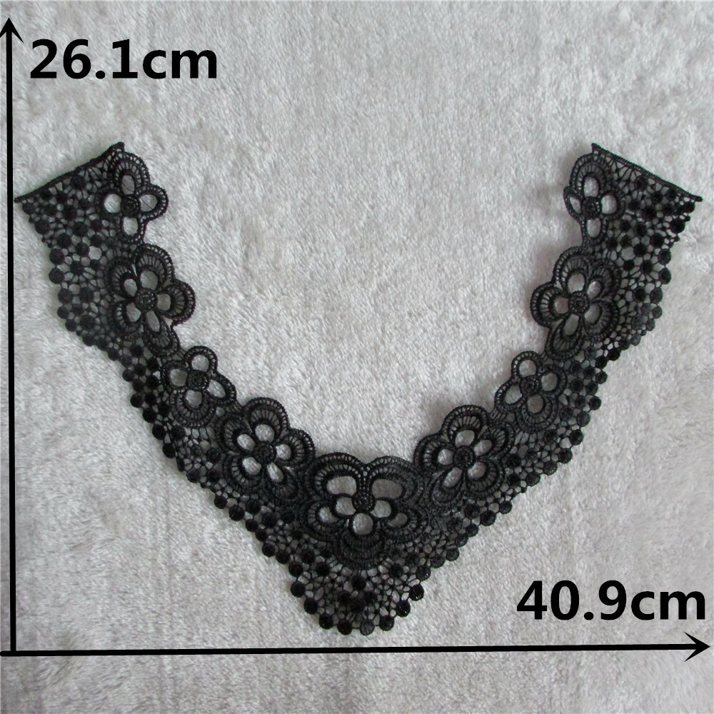 Hochzeitskleid Schwarz Schicker Spitzenkragen Zum Anstecken