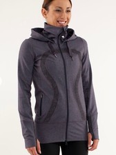Lululemon Stride Jacket Brushed Black Swan Herringbone 6