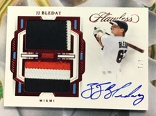 JJ Bleday 2022 Flawless Baseball Dual Patch Auto #/7