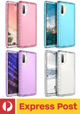 Samsung Galaxy Note 10 ShockProof Hybrid Heavy Duty Transparent Protection Case
