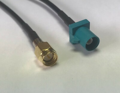 Fakra Z Male to SMA Male Extention RG174 Coaxial Cable Pick Your Length USA