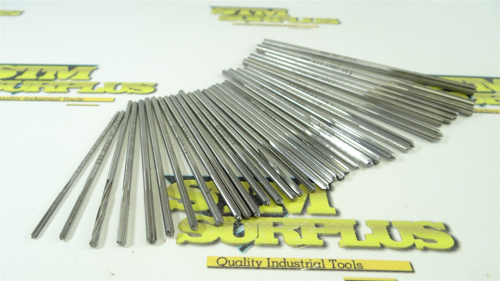 35 ASSORTED DECIMAL HSS & HSCO CHUCKING REAMERS .0781" TO .2165" YANKEE