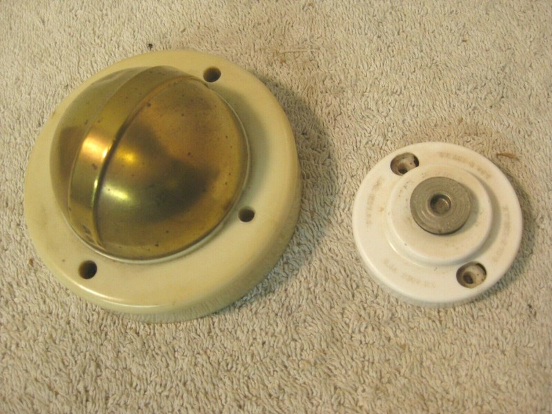2 vintage fire alarm thermal heat detectors