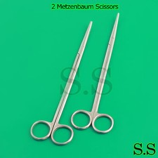 2 Metzenbaum Scissors 8"+9" Curved Surgical Instruments
