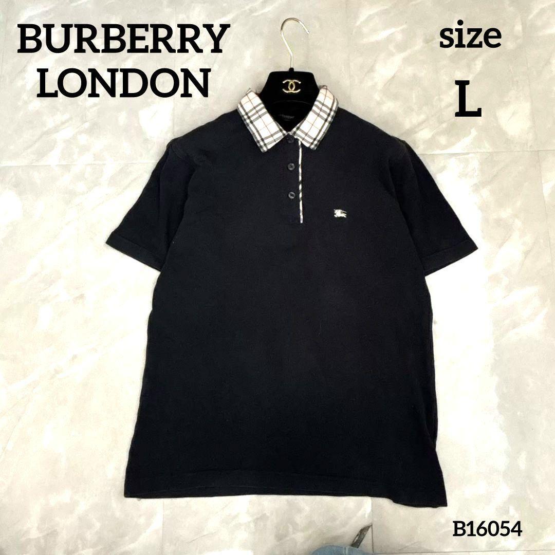 Burberrylondon Ladies Shirt Nova Check Collar Navy L